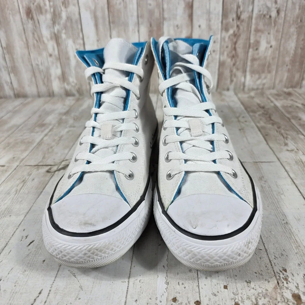 Converse Chuck Taylor All Star High Top White Blue 136625C Mens 9 Womens 11